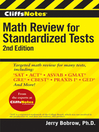 CliffsNotes Math Review for Standardized Tests  2 by Jerry Bobrow, Ph.D. eBook